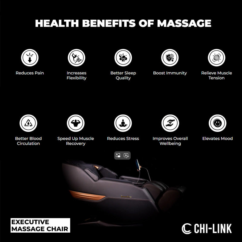CHI-LINK CHI-LINK EXECUTIVE MASSAGE CHAIR - BLACK