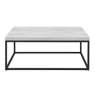 CHRYZLER CHRYZLER COFFEE TABLE - 1000X1000 - CEMENT LOOK/BLACK