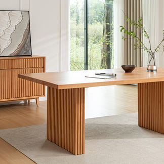 CLEO CLEO DINING TABLE - 2100X1050 - MESSMATE NATURAL