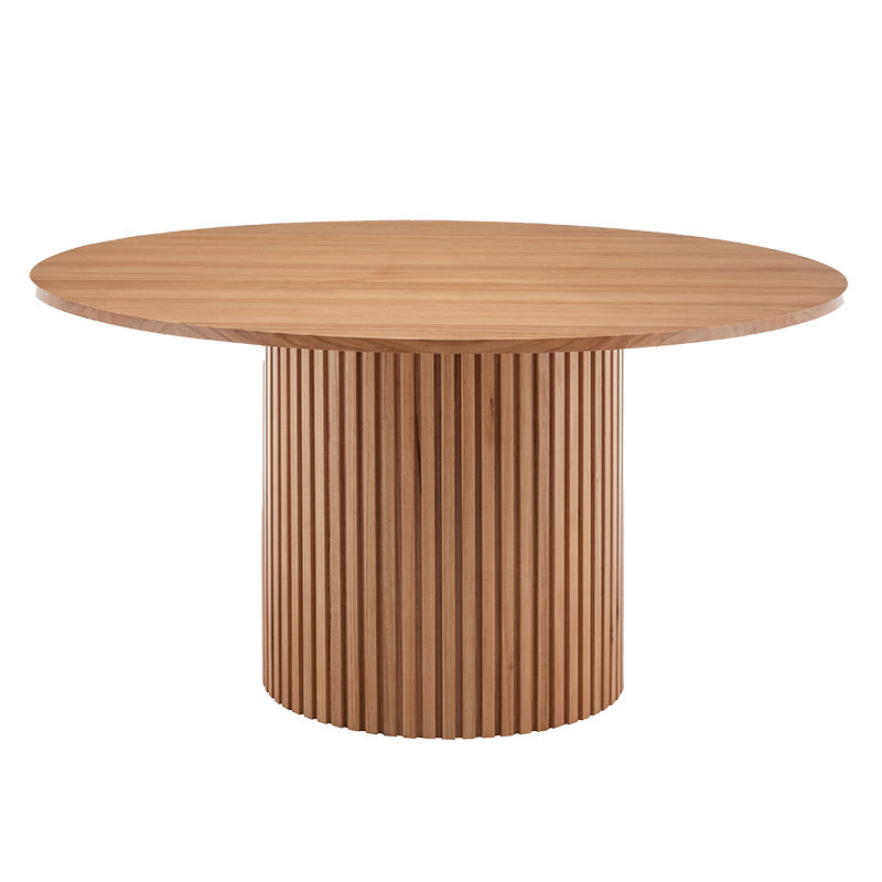 CLEO CLEO DINING TABLE - 1300 ROUND - MESSMATE NATURAL