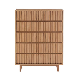 CLEO CLEO QUEEN BEDROOM SUITE 4PCE - MESSMATE NATURAL