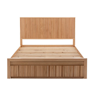 CLEO CLEO DOUBLE BEDROOM SUITE 4PCE - MESSMATE NATURAL