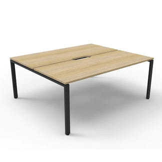 DELUXE INFINITY DELUXE RAPID INFINITY DESK - 1500X750 - OAK/BLACK