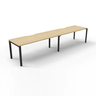 DELUXE INFINITY DELUXE RAPID INFINITY DESK - 1500X750 - OAK/BLACK