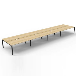 DELUXE INFINITY DELUXE RAPID INFINITY DESK - 1500X750 - OAK/BLACK