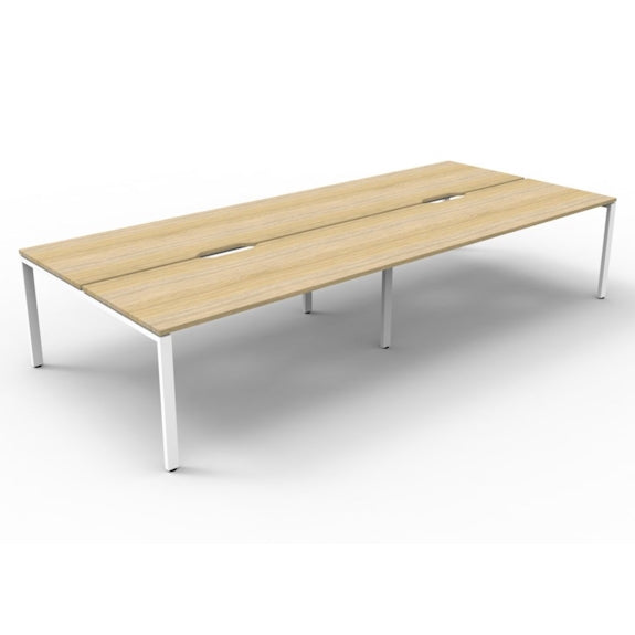 DELUXE INFINITY DELUXE RAPID INFINITY DESK - 1500X750 - OAK/WHITE