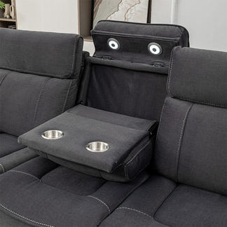 DYNASTY DYNASTY CHARCOAL - VELOUR SUEDE- 3ERER+ER+ER