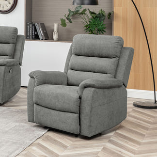 EDISON EDISON LIGHT GREY - MIST SUEDE - 3 PCE LOUNGE SUITE 3RR+R+R
