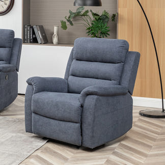 EDISON EDISON ST BLUE - MIST SUEDE - 3 PCE LOUNGE SUITE 3RR+R+R