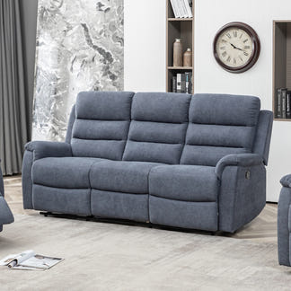 EDISON EDISON ST BLUE - MIST SUEDE - 3 PCE LOUNGE SUITE 3RR+R+R