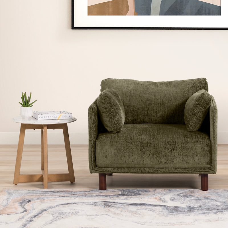 EMMA EMMA AVOCADO - AURA FABRIC - OCCASIONAL CHAIR