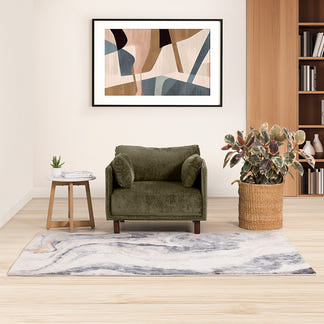EMMA EMMA AVOCADO - AURA FABRIC - OCCASIONAL CHAIR