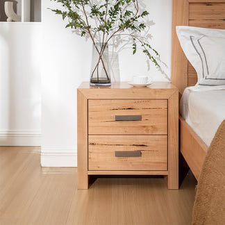 EVA EVA KING BEDROOM SUITE 4PCE - MESSMATE NATURAL