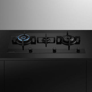 FISHERPAYKEL GAS ON GLASS COOKTOP 90CM