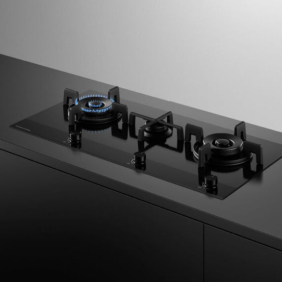 FISHERPAYKEL GAS ON GLASS COOKTOP 90CM