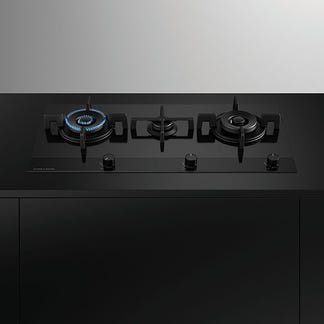 FISHERPAYKEL GAS ON GLASS COOKTOP 90CM