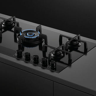 FISHERPAYKEL GAS ON GLASS COOKTOP 90CM