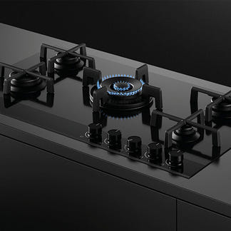 FISHERPAYKEL GAS ON GLASS COOKTOP 90CM
