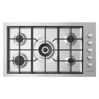 FISHERPAYKEL GAS COOKTOP BRUSHED STAINLESS STEEL 90CM