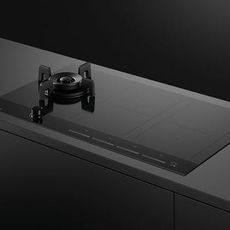 FISHERPAYKEL HYBRID GAS INDUCTION COOKTOP 90CM