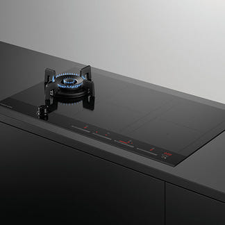 FISHERPAYKEL HYBRID GAS INDUCTION COOKTOP 90CM