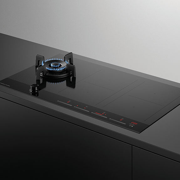 FISHERPAYKEL HYBRID GAS INDUCTION COOKTOP 90CM