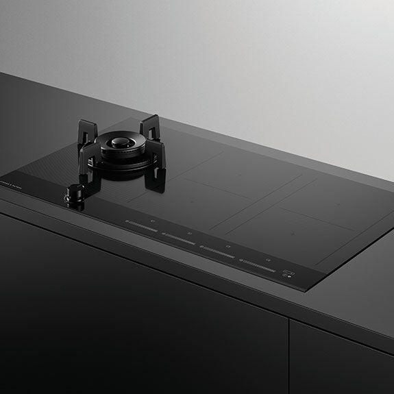 FISHERPAYKEL HYBRID GAS INDUCTION COOKTOP 90CM