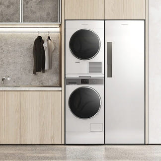 FISHERPAYKEL HEAT PUMP DRYER WHITE NO TFT SCREEN 10KG 60CM