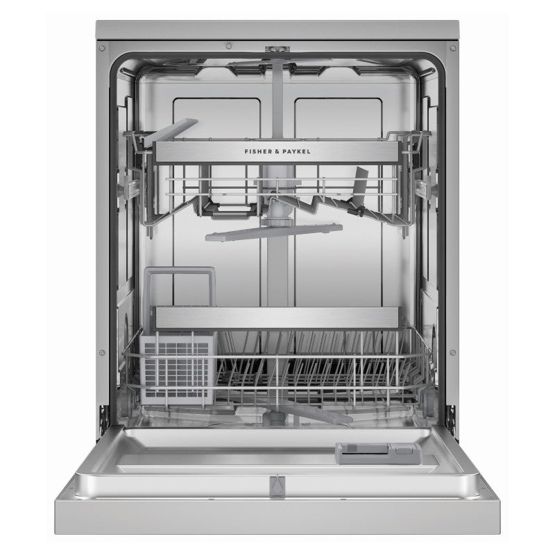 FISHERPAYKEL FREESTANDING DISHWASHER SANITISE STAINLESS STEEL