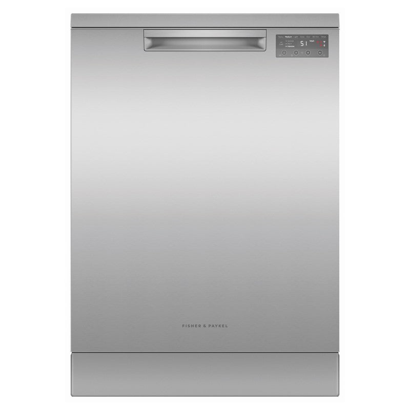 FISHERPAYKEL FREESTANDING DISHWASHER SANITISE STAINLESS STEEL