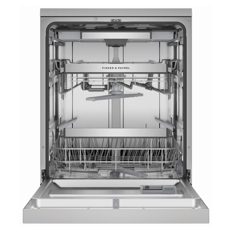 FISHERPAYKEL FREESTANDING DISHWASHER SANITISE STAINLESS STEEL