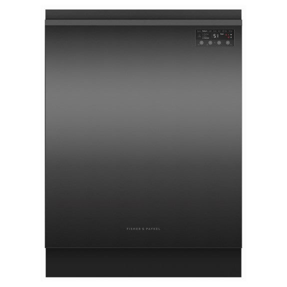 FISHERPAYKEL DISHWASHER BUILT UNDER BLACK RECESSED HANDLE 60CM