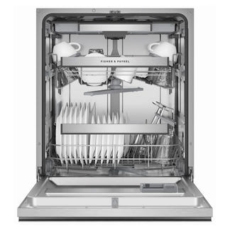 FISHERPAYKEL DISHWASHER BUILT UNDER SILVER RECESSED HANDLE 60CM