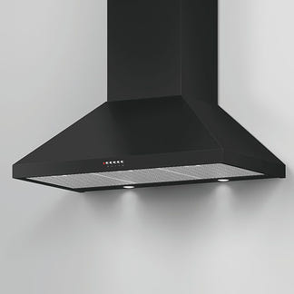 FISHERPAYKEL CANOPY WALL RANGEHOOD BLACK 90CM