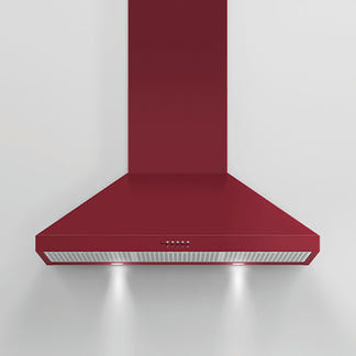 FISHERPAYKEL CANOPY WALL RANGEHOOD RED 90CM