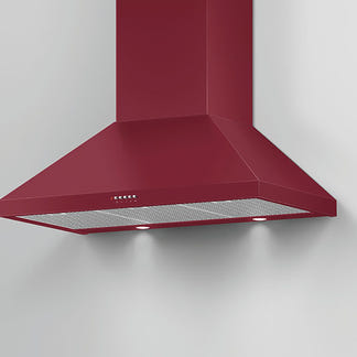 FISHERPAYKEL CANOPY WALL RANGEHOOD RED 90CM
