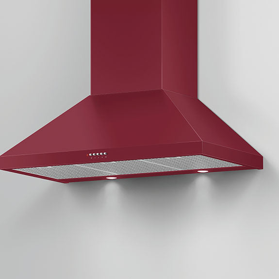 FISHERPAYKEL CANOPY WALL RANGEHOOD RED 90CM