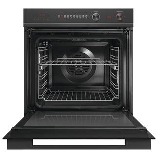 FISHERPAYKEL BUILT IN PYROLYTIC OVEN BLACK 60CM