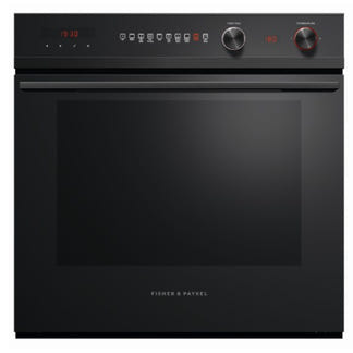 FISHERPAYKEL BUILT IN PYROLYTIC OVEN BLACK 60CM