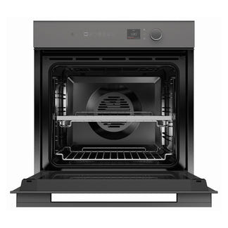 FISHERPAYKEL SINGLE OVEN PYRO 16 FUNC SMART HQ MINIMAL GREY 60cm