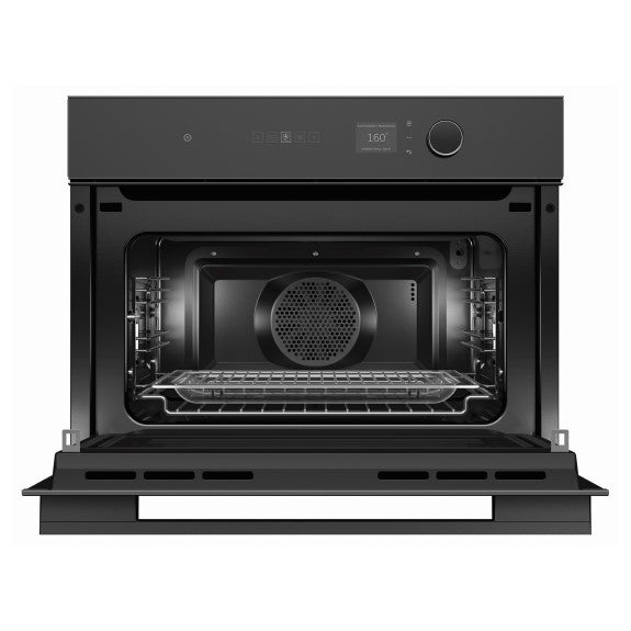FISHERPAYKEL MICROWAVE OVEN COMPANION SMARTHQ MINIMAL BLACK 60CM