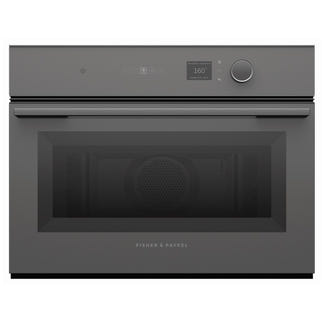 FISHERPAYKEL MINIMAL COMPACT COMBI-MICROWAVE OVEN - GREY GLASS 60cm