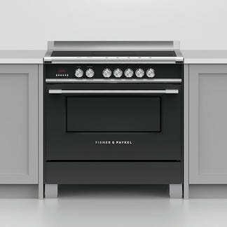 FISHERPAYKEL FREESTANDING INDUCTION COOKER BLACK 90CM