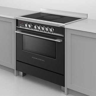 FISHERPAYKEL FREESTANDING INDUCTION COOKER BLACK 90CM