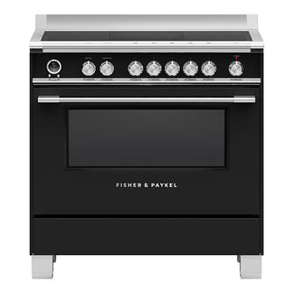 FISHERPAYKEL FREESTANDING INDUCTION COOKER BLACK 90CM