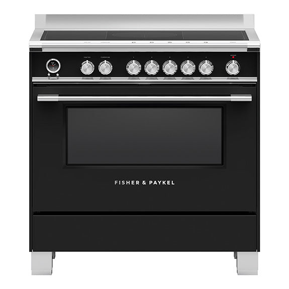 FISHERPAYKEL FREESTANDING INDUCTION COOKER BLACK 90CM