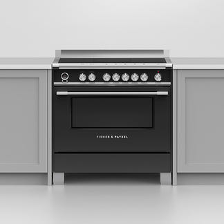 FISHERPAYKEL FREESTANDING INDUCTION COOKER BLACK 90CM