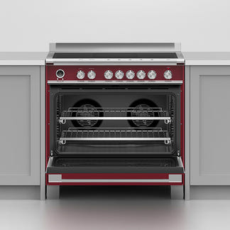 FISHERPAYKEL FREESTANDING INDUCTION COOKER RED 90CM