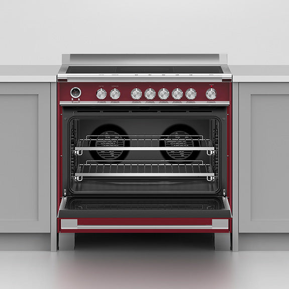 FISHERPAYKEL FREESTANDING INDUCTION COOKER RED 90CM