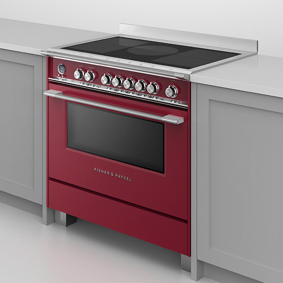 FISHERPAYKEL FREESTANDING INDUCTION COOKER RED 90CM